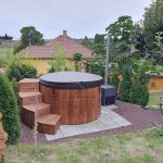 üvegszálas dézsafürdő thermotető